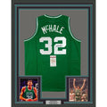 Framed Signed Kevin McHale 35x39 Boston Green Jersey JSA COA Auto product image 1, provided for visual reference and product