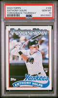 Graded 2023 Topps Anthony Volpe #106 Throwback Thursday RC Card PSA 10 product image 1, provided for visual reference and