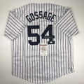Autographed/Signed Goose Gossage New York Pinstripe Baseball Jersey JSA COA product image 1, provided for visual reference