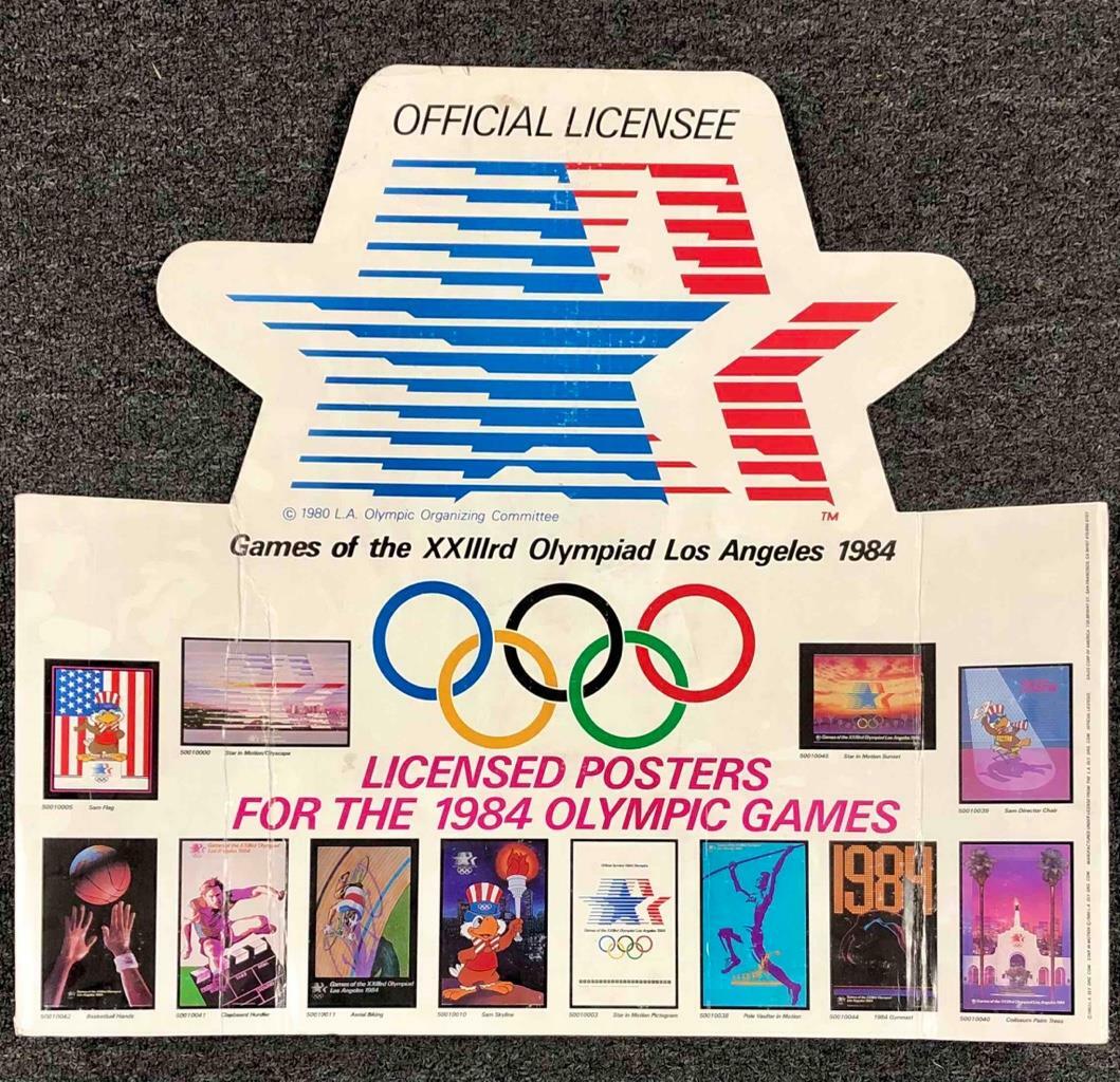 vintage 1984 Los Angeles Olympic Games 22x28 Sam the Eagle Olympiad poster New product image 3, provided for visual