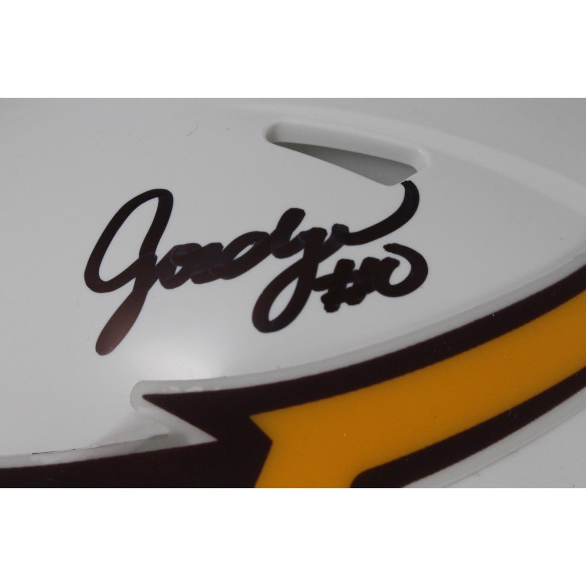 Jordyn Tyson Autographed Arizona State Sun Devils Wht Mini Helmet Beckett 50098 product image 2, provided for visual