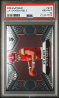 Graded 2024 Panini Mosaic Jayden Daniels #272 Rookie Card PSA 10 product image 1, provided for visual reference and product