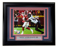 Will Anderson Jr Signed Framed 8x10 Houston Texans Photo w/ Pat Mahomes Fanatics product image 1, provided for visual