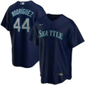 Seattle Mariners Julio Rodriguez Blue Nike Jersey Size XL product image 1, provided for visual reference and product detail