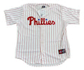 Philadelphia Phillies Majestic Pinstripe Baseball Jersey product image 1, provided for visual reference and product detail