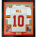 FRAMED Signed TYREEK HILL 35x39 Kansas City White Jersey JSA COA product image 1, provided for visual reference and product
