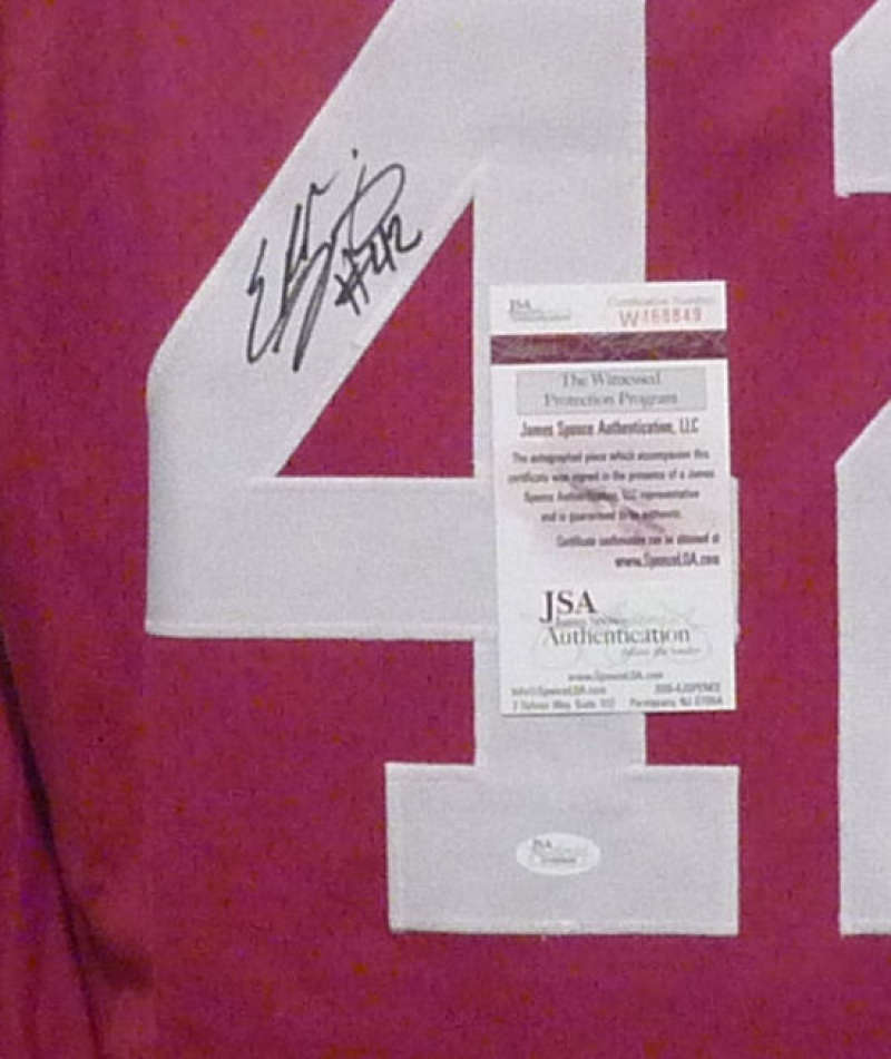 Eddie Lacy Autographed/Signed College Style XL Red Jersey JSA 12023 product image 2, provided for visual reference and