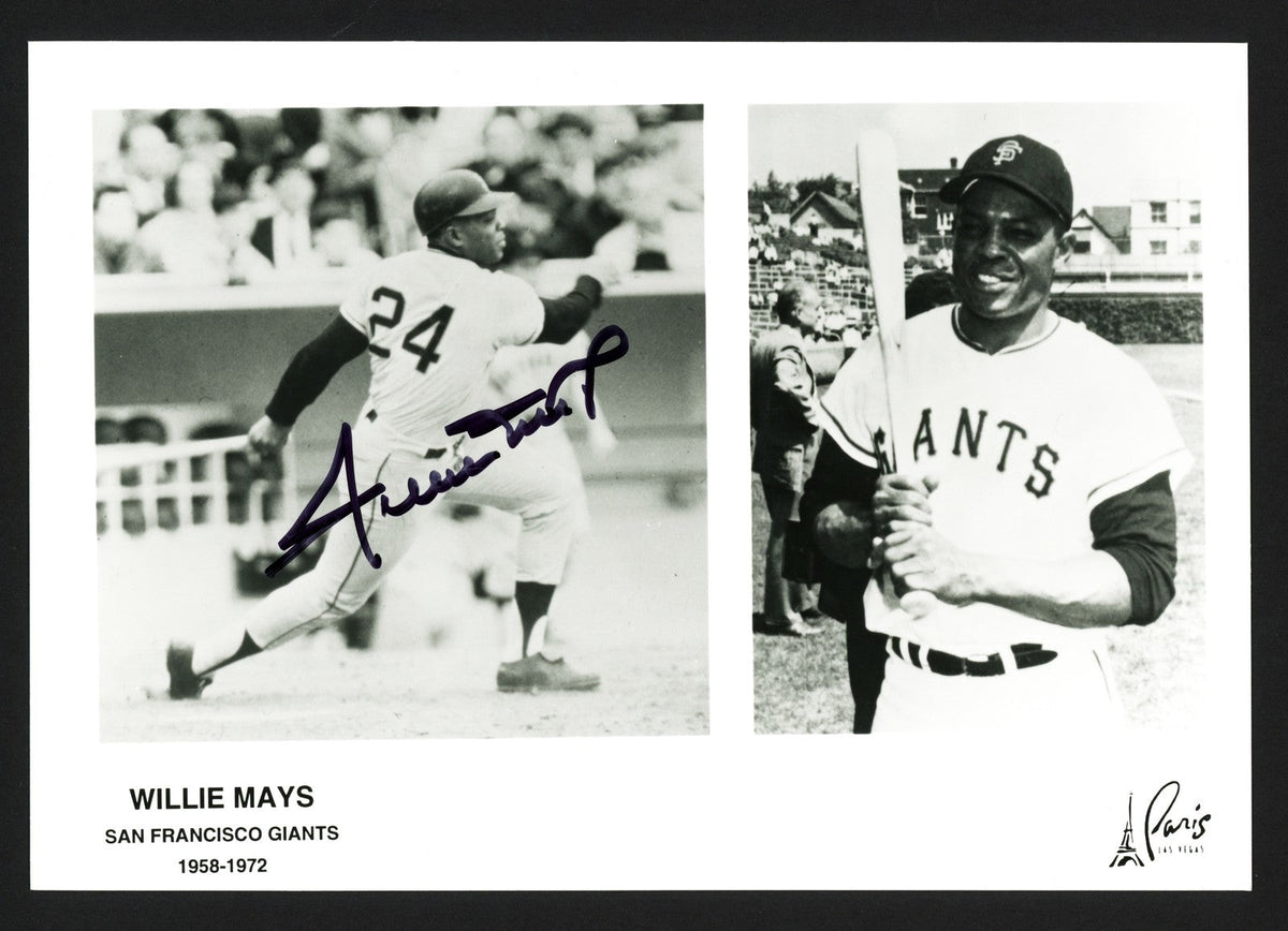 Willie Mays Signed 5x7 Photo San Francisco Giants product image 1, provided for visual reference and product detail review