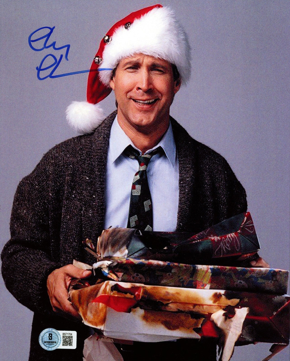 Chevy Chase Signed 8x10 Photo Christmas Vacation Beckett BAS product image 1, provided for visual reference and product