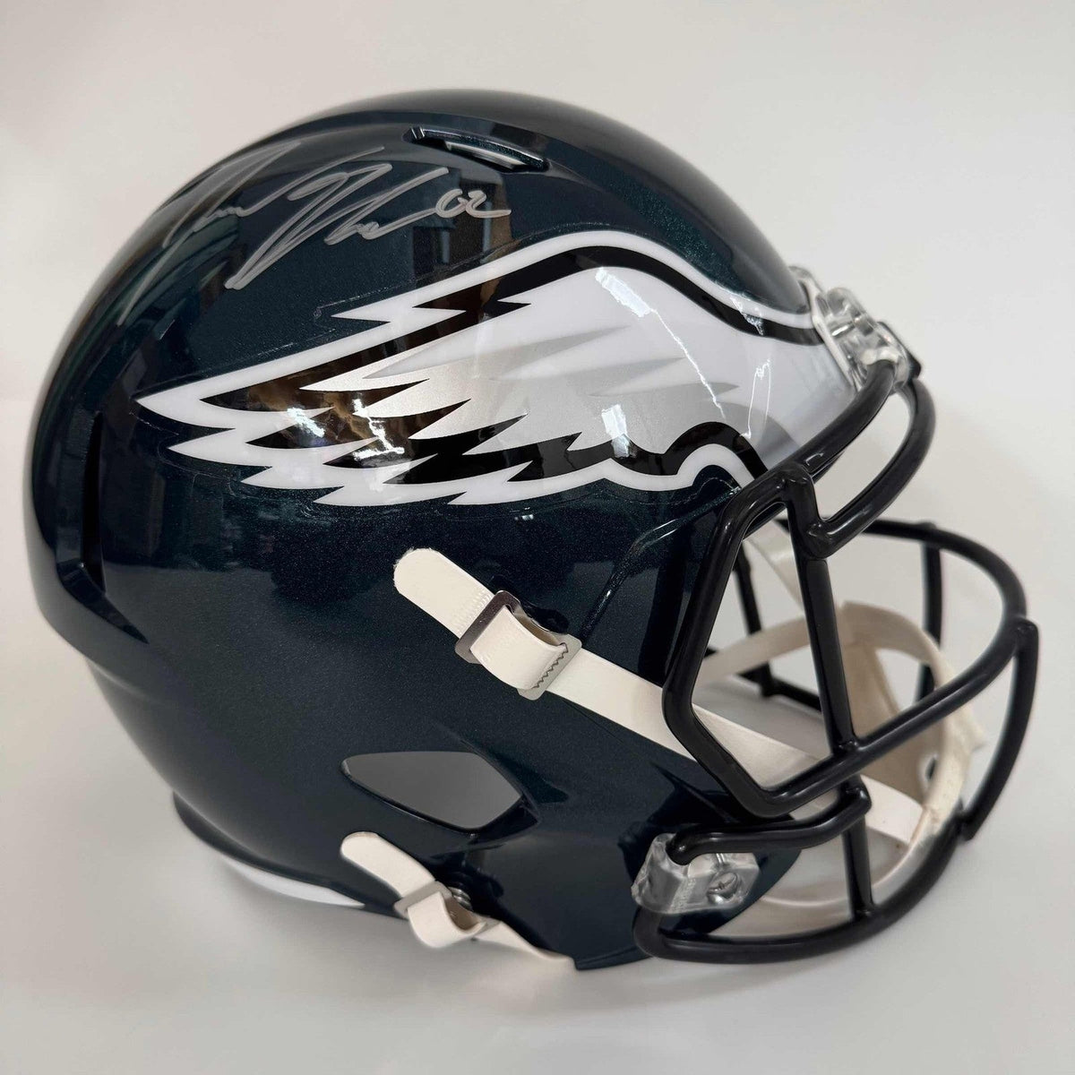 Autographed/Signed JASON KELCE Eagles Full Size F/S Helmet PSA COA product image 1, provided for visual reference and