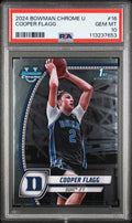 Graded 2024 Bowman Chrome U Cooper Flagg #16 Rookie Basketball Card PSA 10 product image 1, provided for visual reference
