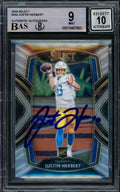 Justin Herbert 2020 Select RC #244 Chargers BGS Signed Trading Card Beckett BAS product image 1, provided for visual